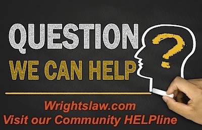 Wrightslaw Community HELPline online forum
